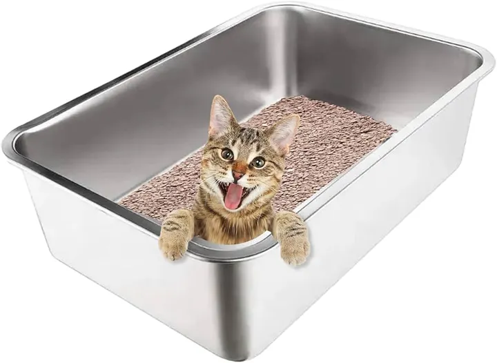 stainless steel cat litter boxes